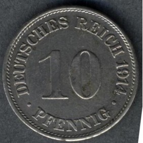 GERMANY EMPIRE 10 Pfennig...
