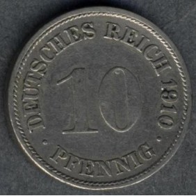 GERMANY EMPIRE 10 Pfennig...