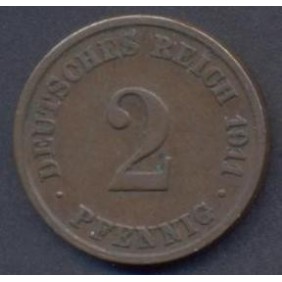 GERMANY EMPIRE 2 Pfennig...