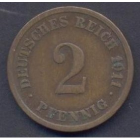 GERMANY EMPIRE 2 Pfennig...