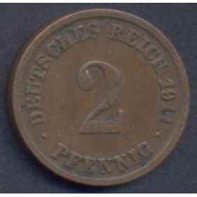 GERMANY EMPIRE 2 Pfennig...