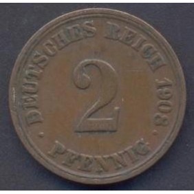 GERMANY EMPIRE 2 Pfennig...