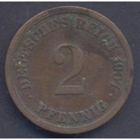 GERMANY EMPIRE 2 Pfennig...