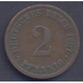 GERMANY EMPIRE 2 Pfennig...