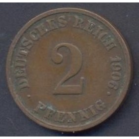 GERMANY EMPIRE 2 Pfennig...