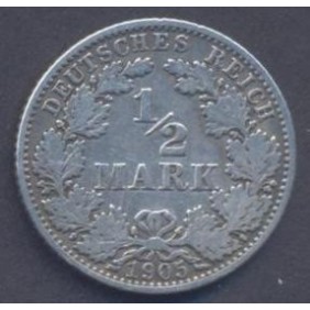 GERMANY EMPIRE 1/2 Mark...