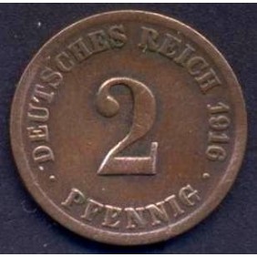 GERMANY EMPIRE 2 Pfennig...