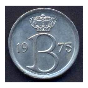 BELGIUM 25 Centimes 1975...