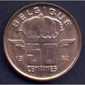 BELGIUM 50 Centimes 1982...