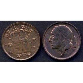 BELGIUM 50 Centimes 1977...
