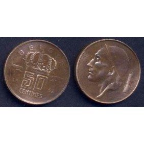 BELGIUM 50 Centimes 1952...