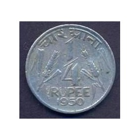 INDIA 1/4 Rupee 1950 C