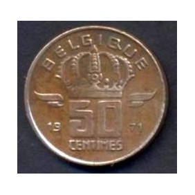 BELGIUM 50 Centimes 1971...