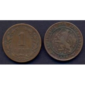 NETHERLANDS 1 Cent 1878