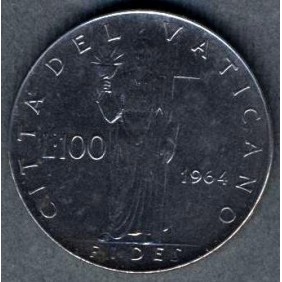 VATICANO 100 Lire 1964