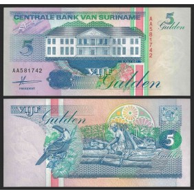 SURINAME 5 Gulden 1991
