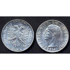ALBANIA 5 Lek 1939 AG