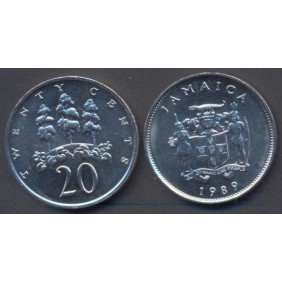 JAMAICA 20 Cents 1989