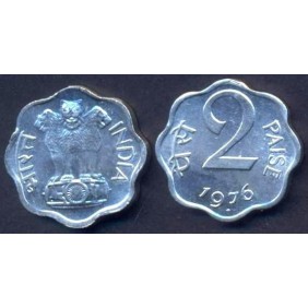 INDIA 2 Paise 1976 B