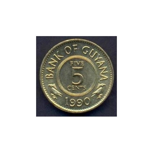 GUYANA 5 Cents 1990