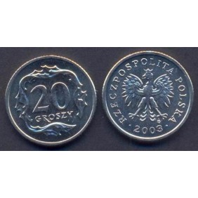 POLAND 20 Groszy 2003