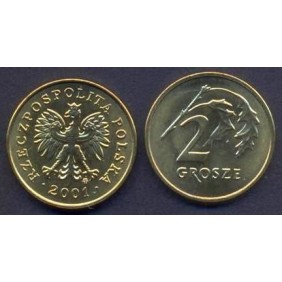 POLAND 2 Grosze 2001