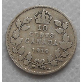 CANADA 10 Cents 1919 AG