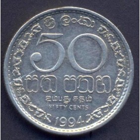 SRI LANKA 50 Cents 1994