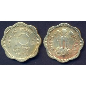 INDIA 10 Paise 1968 H