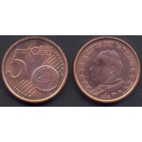 VATICANO 5 Euro Cent 2005