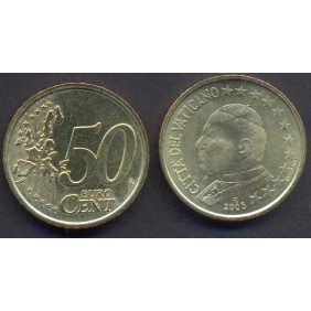 VATICANO 50 Euro Cent 2005