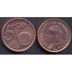 VATICANO 5 Euro Cent 2004