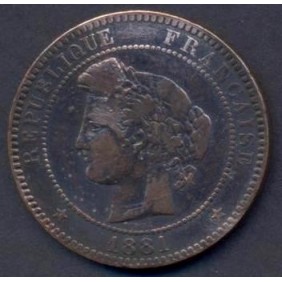 FRANCE 10 Centimes 1881 A