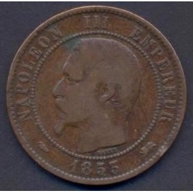 FRANCE 10 Centimes 1853 D