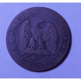 FRANCE 5 Centimes 1856 BB