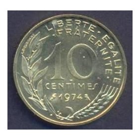 FRANCE 10 Centimes 1974