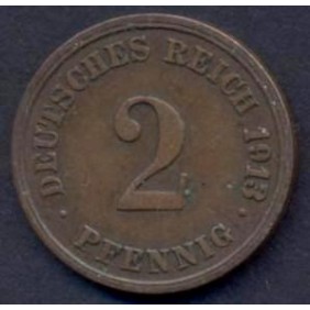 GERMANY EMPIRE 2 Pfennig...