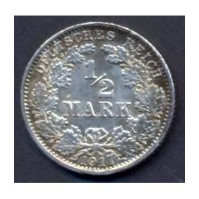 GERMANY EMPIRE 1/2 Mark...