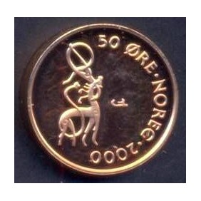 NORWAY 50 Ore 2000 PROOF