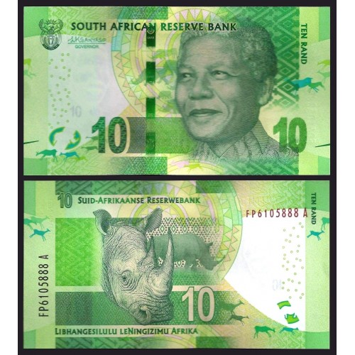 SOUTH AFRICA 10 Rand 2014
