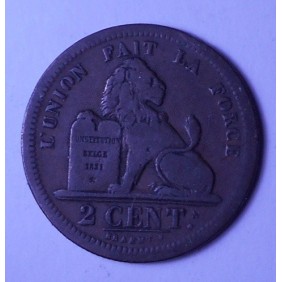 BELGIUM 2 Centimes 1835