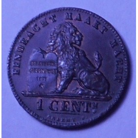 BELGIUM 1 Centime 1899 Der...