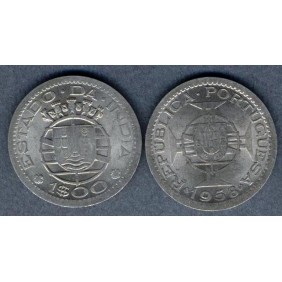 INDIA PORTUGUESE 1 Escudo 1958
