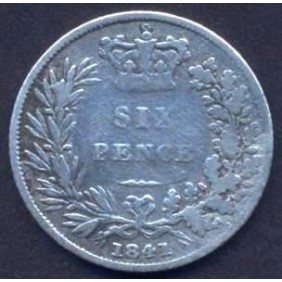 GREAT BRITAIN 6 Pence 1841...