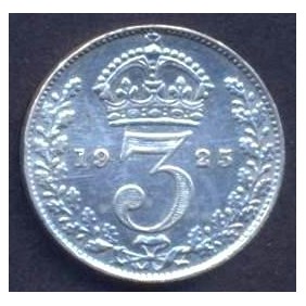 GREAT BRITAIN 3 Pence 1925...