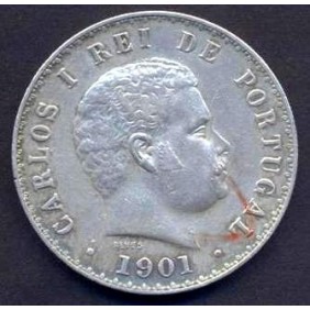 PORTUGAL 500 Reis 1893 AG...