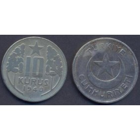TURKEY 10 Kurus 1940