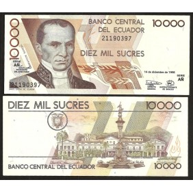 ECUADOR 10.000 Sucres 1998