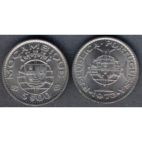 MOZAMBIQUE 5 Escudos 1973