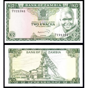ZAMBIA 2 Kwacha 1974